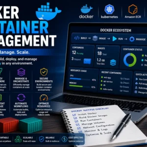Professional educational image for Docker Container Management course
