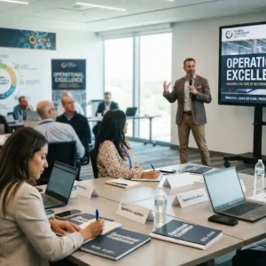High-quality educational course image featuring Operational Excellence with modern visuals