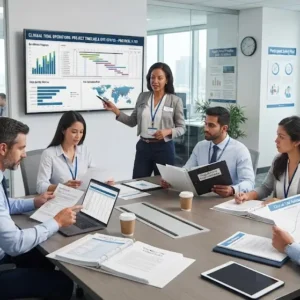 Modern educational image for Clinical Trial Operations course with clinical research and trial management visuals