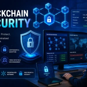 Professional Blockchain Security course covering blockchain protection, encryption, and cyber defense