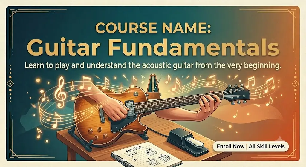Professional HD course image for Guitar Fundamentals training program