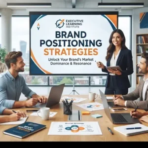 High-quality educational course image featuring Brand Positioning Strategies with modern visuals