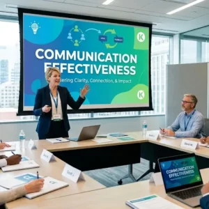 High-quality educational course image featuring Communication Effectiveness with modern visuals