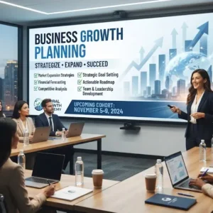 High-quality educational course image featuring Business Growth Planning with modern visuals