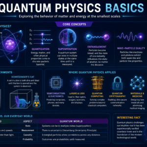 Quantum Physics Basics Course covering quantum mechanics and modern physics concepts