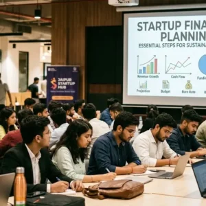 High-quality educational course image featuring Startup Financial Planning with modern visuals