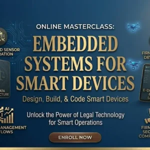 High-quality educational course image for Embedded Systems for Smart Devices with IoT and embedded technology visuals.