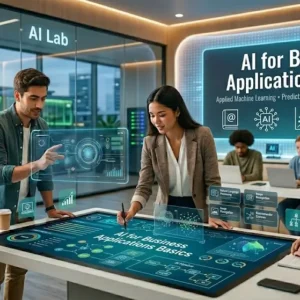 Professional course image for AI for Business Applications Basics training