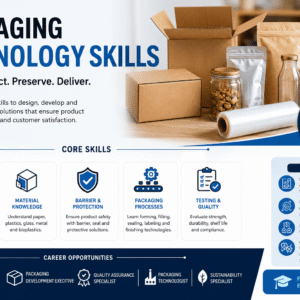 Packaging Technology Skills Course covering packaging design, materials, and quality control