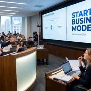 High-quality educational course image featuring Startup Business Models with modern visuals