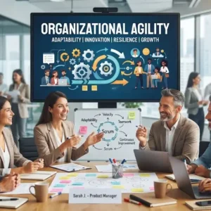 High-quality educational course image featuring Organizational Agility with modern visuals