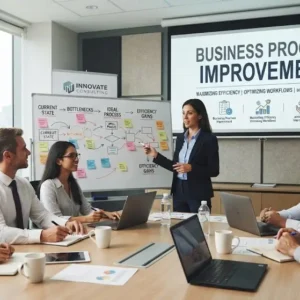 High-quality educational course image featuring Business Process Improvement with modern visuals