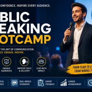 Public Speaking Bootcamp training course for confidence and communication skills