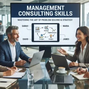 High-quality educational course image featuring Management Consulting Skills with modern visuals