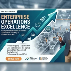 High-quality educational course image featuring Enterprise Operations Excellence with modern visuals