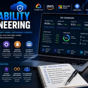 Professional educational image for Site Reliability Engineering course