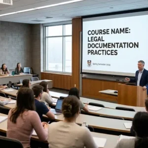 High-quality educational course image featuring Legal Documentation Practices with modern visuals