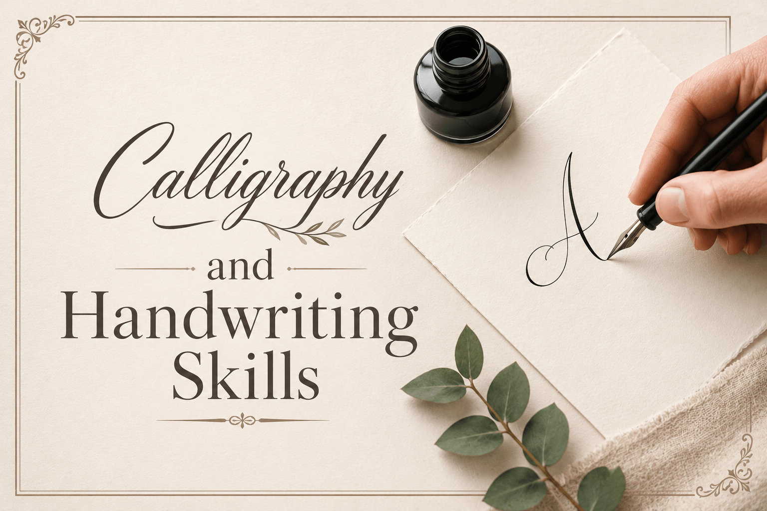 Calligraphy and Handwriting Skills Course online certification training
