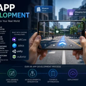 Professional AR App Development course image with immersive technology visuals