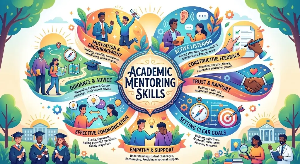Educational course image for Academic Mentoring Skills with mentoring and guidance visuals