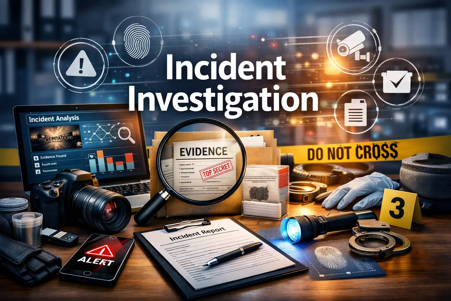 Professional educational image for Incident Investigation training course