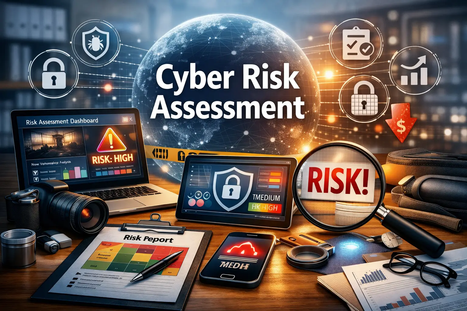 Professional educational image for Cyber Risk Assessment training course