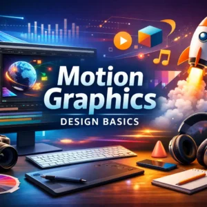 Professional course image for Motion Graphics Design Basics training