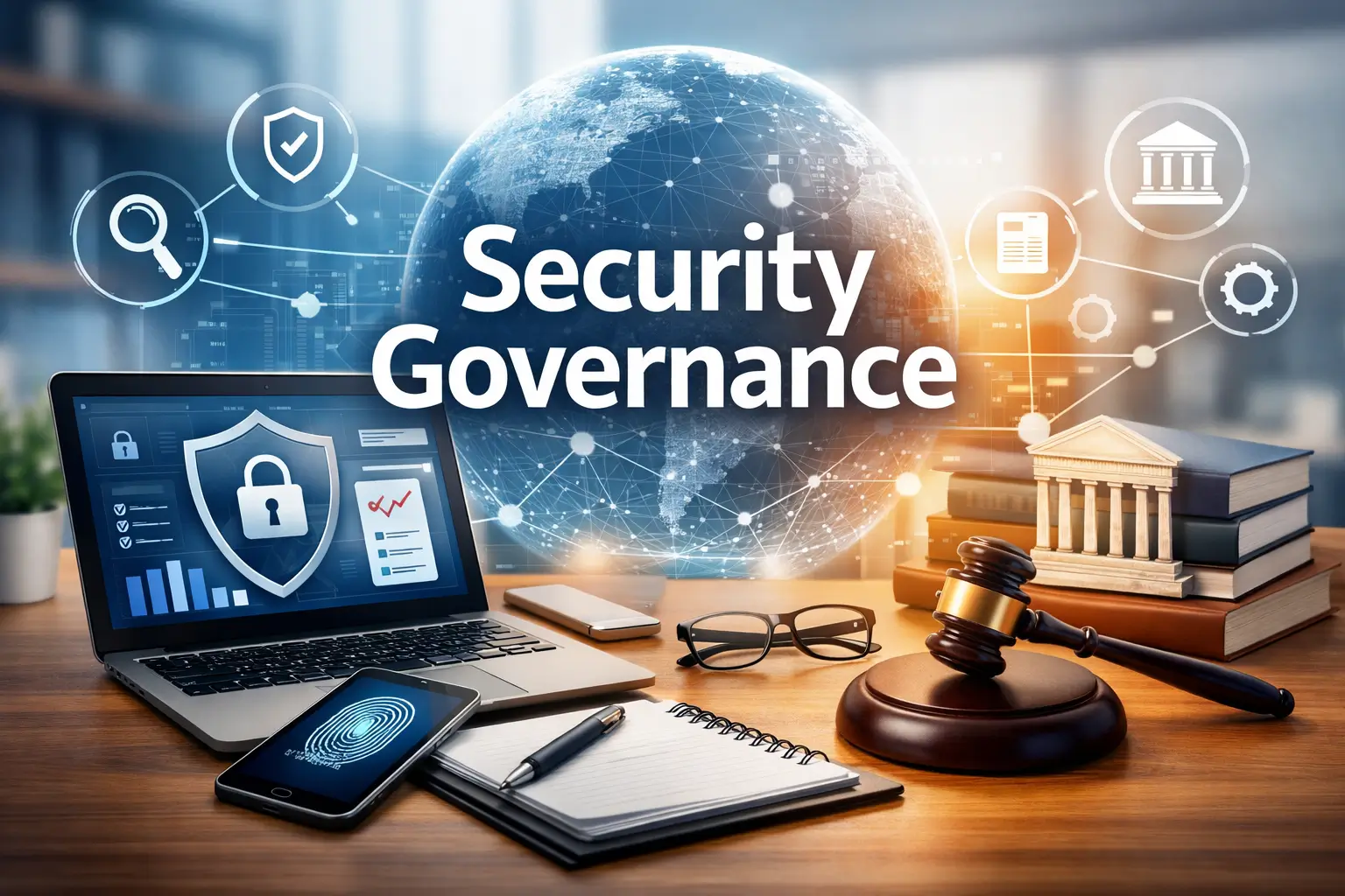 Professional educational image for Security Governance course training