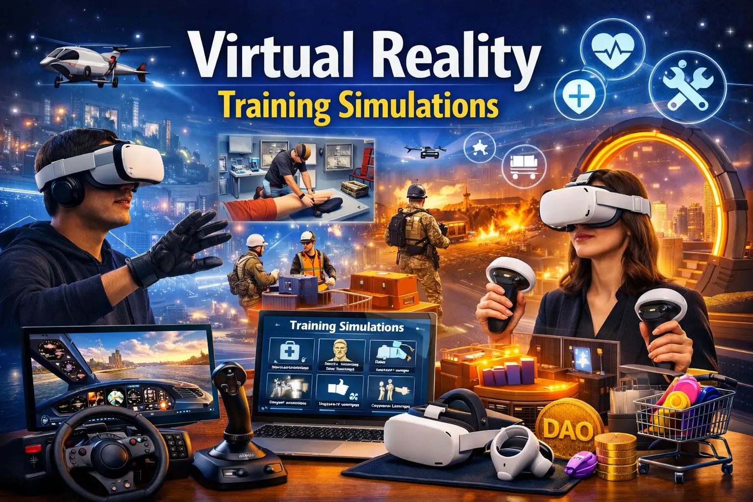 High-quality course image for Virtual Reality Training Simulations training