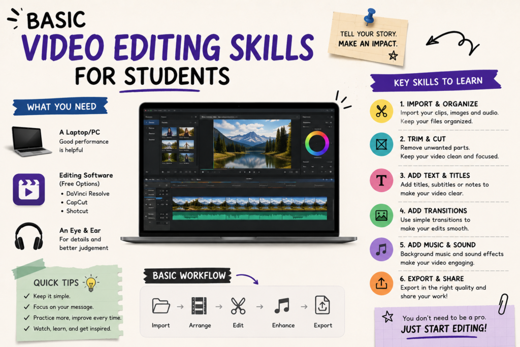Basic Video Editing Skills For Student