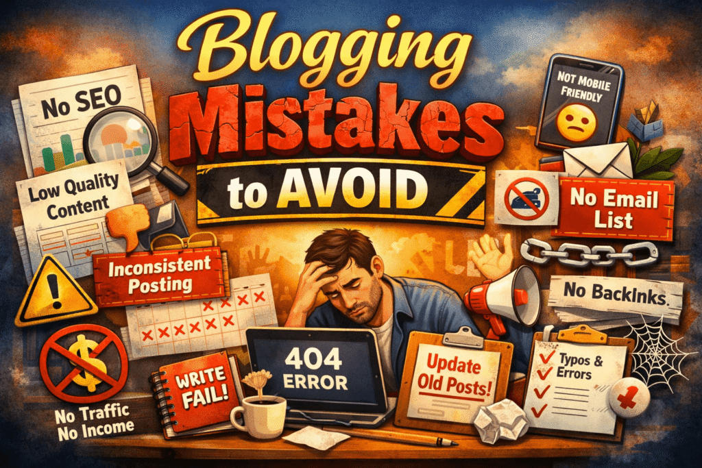 Blogging mistakes to avoid
