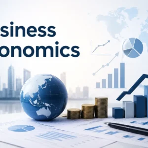 Professional course image for Business Economics with modern learning visuals