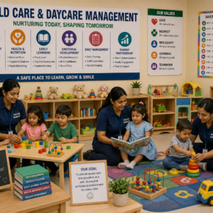 Child Care and Daycare Management Course focused on childcare services and daycare operations