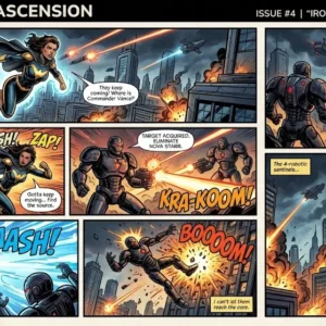 Professional Comic Book Design course image with illustrated panels and creative visuals