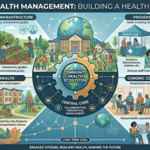 Community Health Management course showing healthcare teams supporting local communities