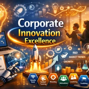 Educational course image for Corporate Innovation Excellence with innovation and technology visuals