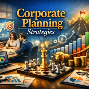 Professional course image for Corporate Planning Strategies with business and strategy visuals