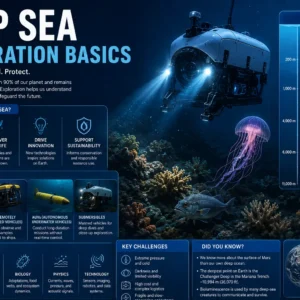 Professional Deep Sea Exploration Basics course image with ocean and submarine visuals