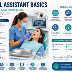 Professional Dental Assistant Basics course image with dental care visuals