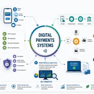 Digital Payments Systems course image with mobile banking and secure transaction visuals