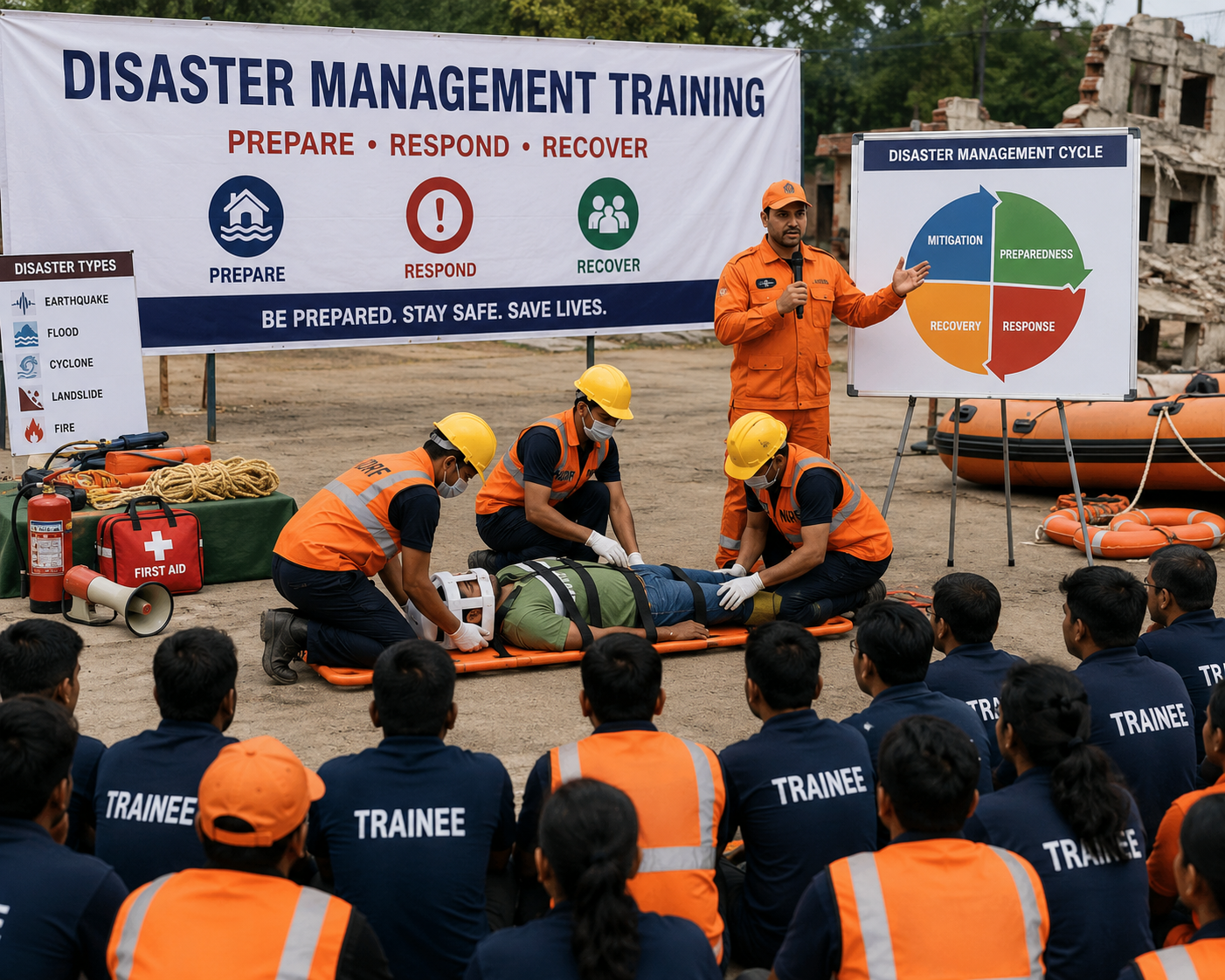 Disaster Management Training Course covering emergency preparedness and disaster response