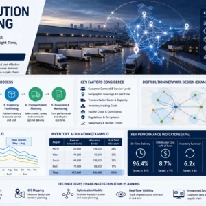 Distribution Planning course image with supply chain and logistics visuals