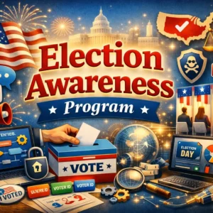 Professional course image for Election Awareness Program with voting and civic visuals