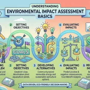 Professional Environmental Impact Assessment Basics course image with sustainability and evaluation visuals