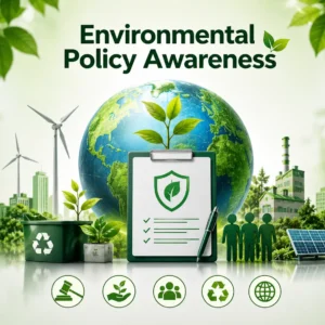 High-quality course image for Environmental Policy Awareness with sustainability visuals