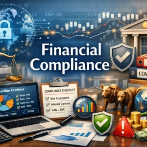 Educational course image for Financial Compliance with legal and financial regulation visuals