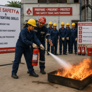 Fire Safety and Firefighting Skills Course covering fire prevention and emergency response