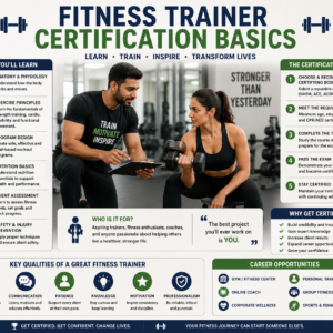 Fitness Trainer Certification Course covering personal training and fitness coaching