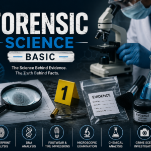 Forensic Science Basic Course covering crime scene investigation and evidence analysis
