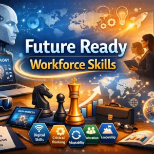 Educational course image for Future Ready Workforce Skills with technology and innovation visuals